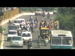 Smooth traffic in Delhi, India