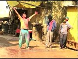 King of the world or just drunk Holi celebrator in India