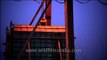 Crane vessel unloading shipment at Paradeep Port