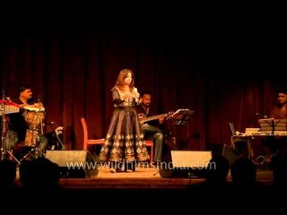 Rekha Bhardwaj performing at Mussoorie Writers' Fest
