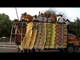 Durga puja celebration on roads