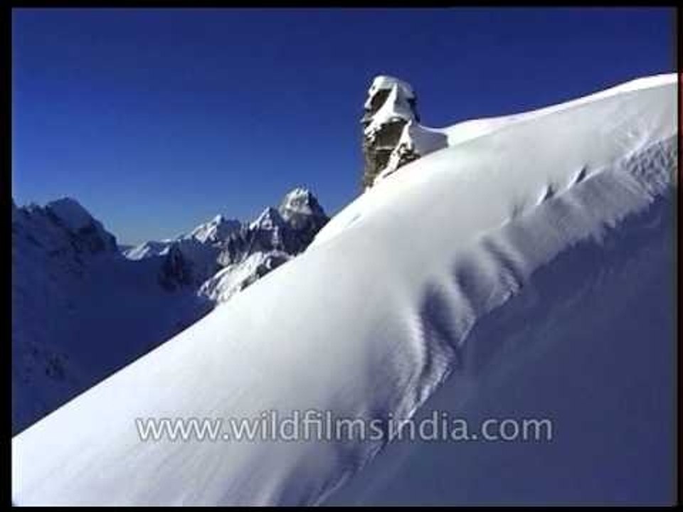 Perfect Himalayan snowpack for skiing!