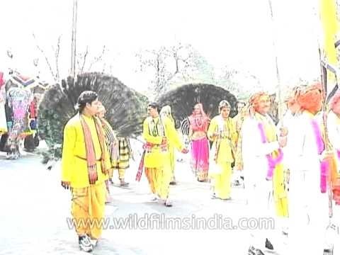 Celebrating Radha-Krishna love at the Jaipur Elephant Festival cum Holi