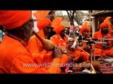 Artists composing folk music at Surajkund Mela