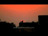 A beautiful time lapse of Sunset over Delhi