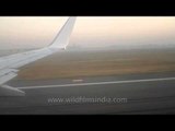 taking off from delhi airport