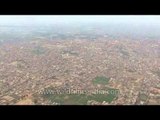 An overhead view of Aonla city in Bareilly