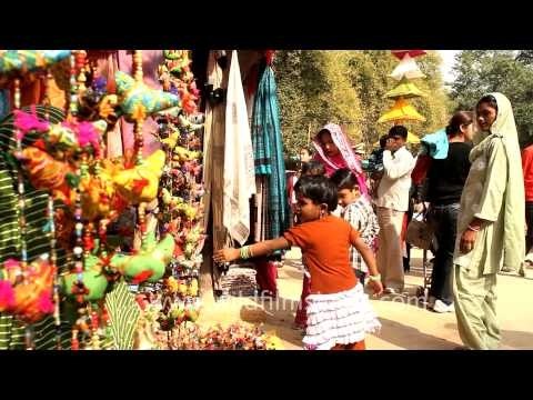 Toys stall at the Surajkund International Crafts Mela