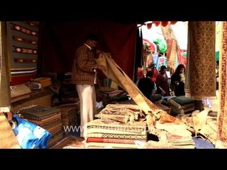Pahmina shawls for sale at Surajkund International Crafts Mela
