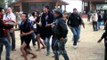 Funny dancing : Old man jamming at Hornbill festival, Nagaland