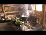 Nagaland hornbill festival Lotha kitchen