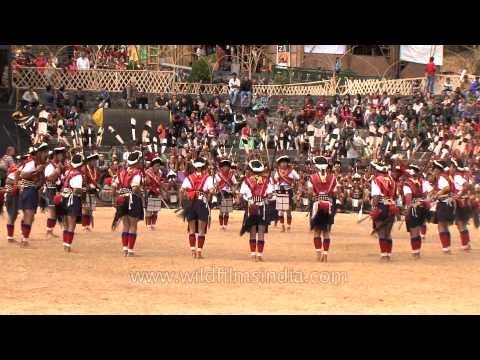 Rengma Naga victory dance, Nagaland