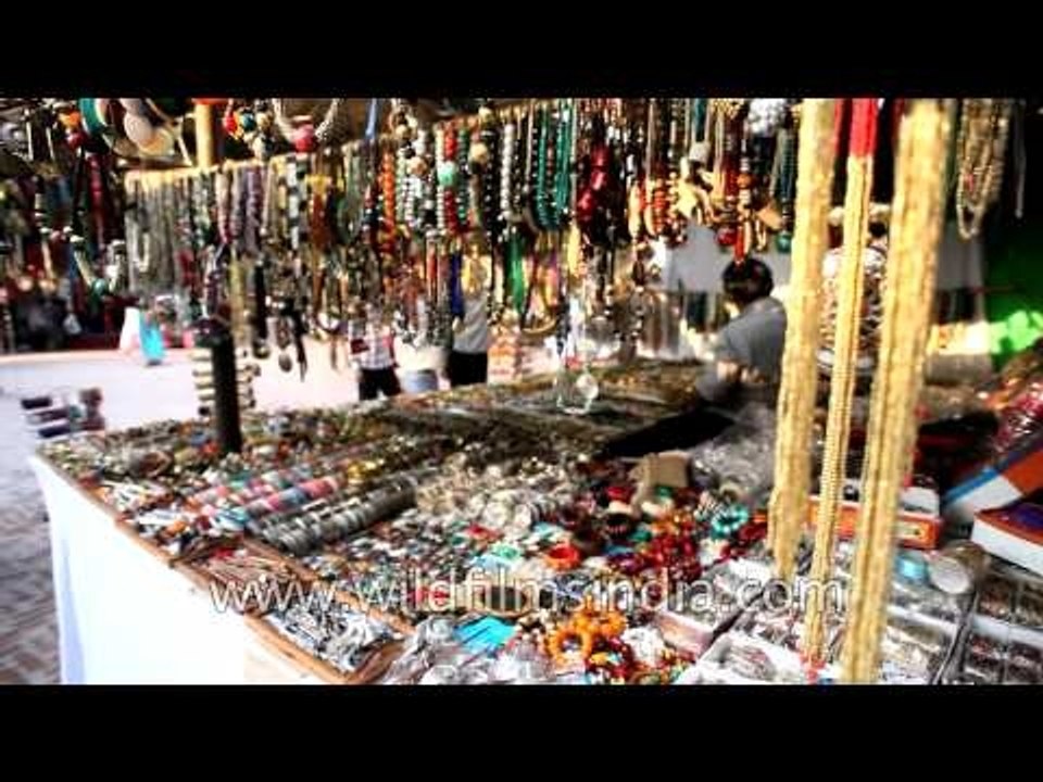 Showcasing Indian handicrafts at Dilli haat
