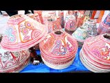 Hand painted paper lamp shades for sale in Dilli haat
