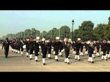 Music band during Republic Day rehearsal, New Delhi