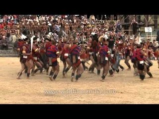 Peace treaty demonstration by Chang Naga community