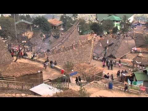 Naga Heritage Village with Hornbill festival going in full swing
