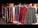 Skirts of different hues & prints at Dilli Haat
