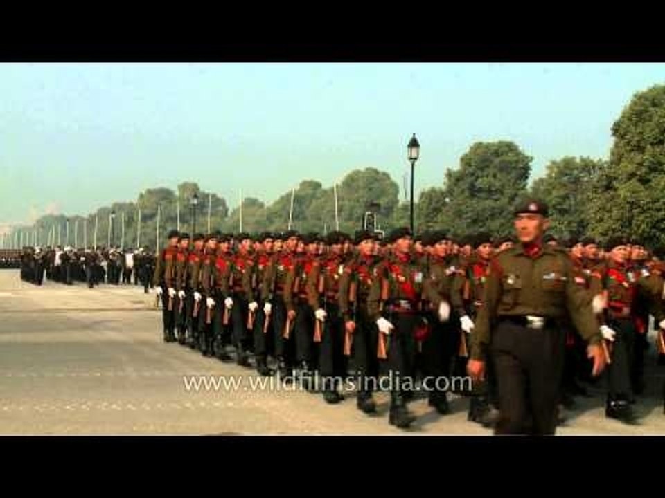 India Republic Day parade rehearsal in Delhi