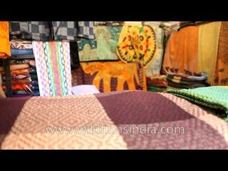 Clothes and shawls store at Dilli Haat