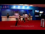 Time lapse at International Broadcast Centre (IBC) reception, Delhi