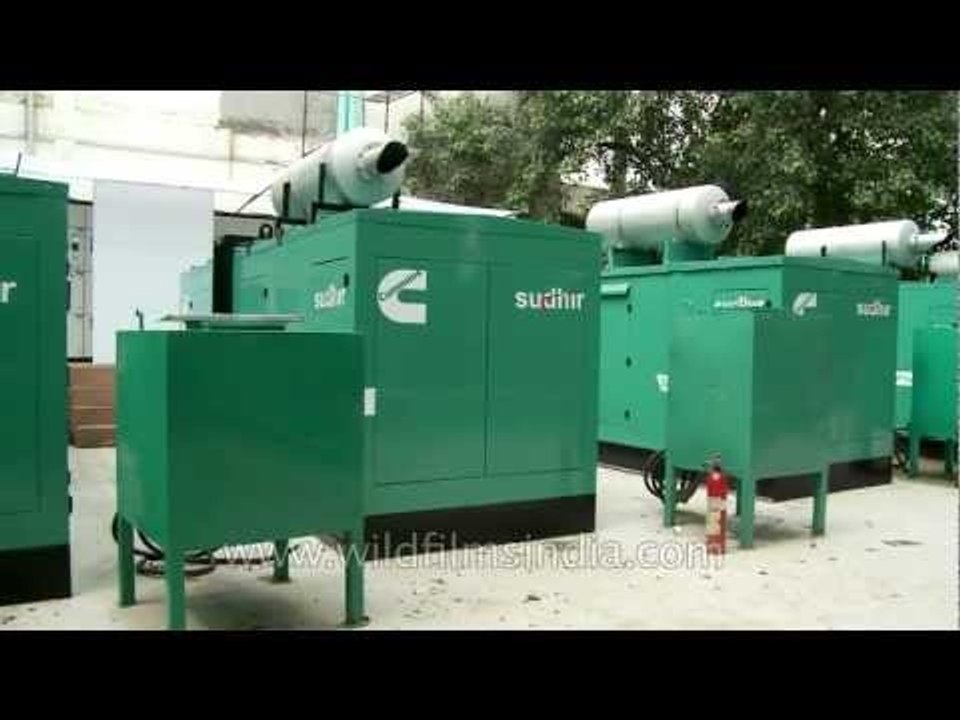 India doesn't have enough power, so generators are used