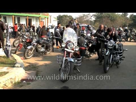 Participants gearing up for the ride at the North East Riders Meet in Nagaland