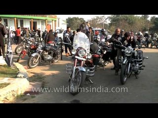 Participants gearing up for the ride at the North East Riders Meet in Nagaland