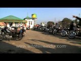 Royal Enfield expo at the 4th North East Riders Meet 2012 venue, Nagaland