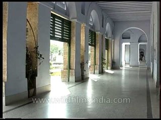 Students enter class at Scindia School, Gwalior, post recess