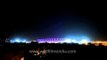 Jawaharlal Nehru Stadium flickering multi-coloured lights at night!