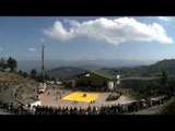 Time-lapse of wrestling arena - Hornbill Naga Wrestling competition 2012