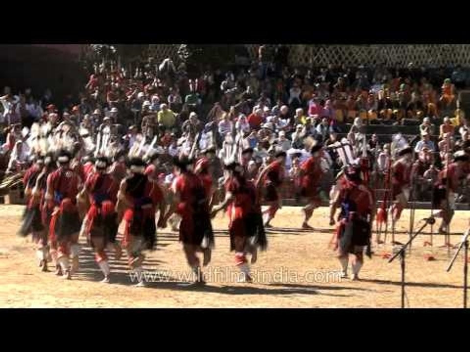 Sumi tribesmen performing Aphilo Kuwa: The folk dance of their tribe