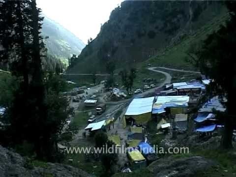 Tents being set up at Amarnath Yatra camps!