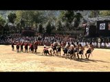 Ao Naga tribe plays tug of war: Nagaland's Hornbill festival