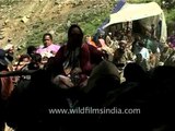 Spirit Lifting Porters carrying weak and aged women en route Amarnath Shrine