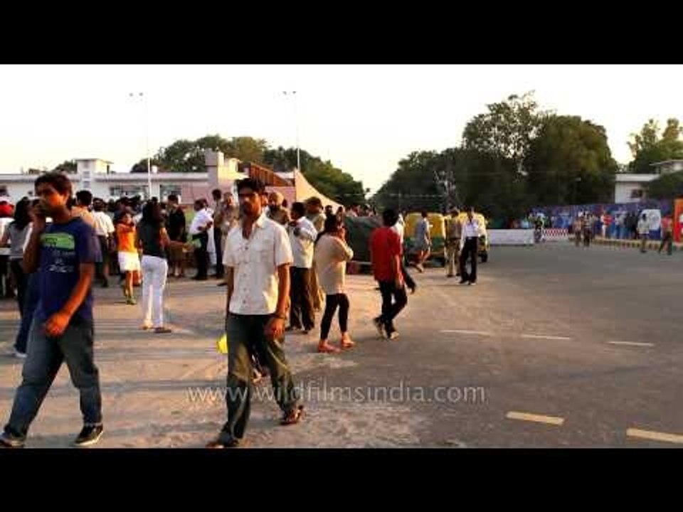 Audience coming to support Team India amidst tight security, 2010 Delhi XIX Commonwealth Games