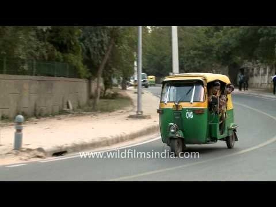 Auto-rickshaw ride is fun, Delhi