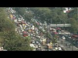 Aerial view of middle class colonies in New Delhi