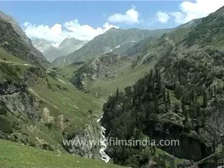 Beautiful mountainous landscape of Jammu and Kashmir