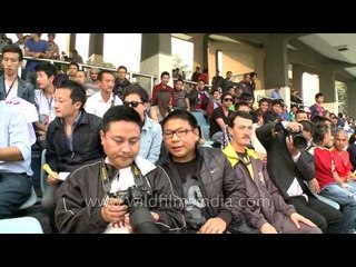 Totally laid-back NE football fans at Tamchon Football Trophy, Delhi!