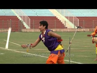 Super awesome stick dance and drums show from Manipur at Dr. Ambedkar Stadium!