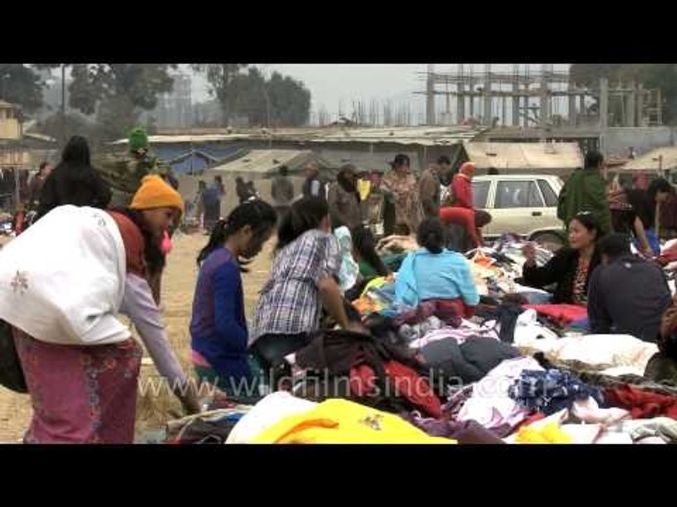 For people who can't afford expensive clothes - Second hand sales at Senapati, Manipur
