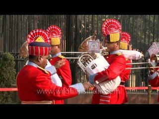 Music band at the Changing of Guard, Rashtrapati Bhavan