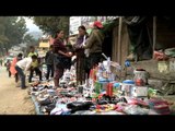 Funky lamps on sale (Made in China,Thailand,Korea etc.) at Senapati bazaar, Manipur