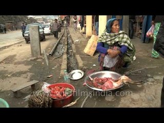 Deer meat or venison being sold on the streets!