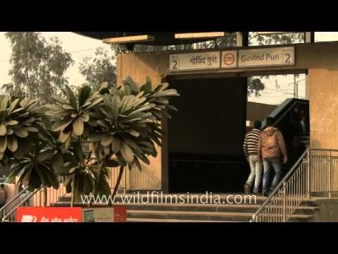 Govindpuri Delhi metro station entry gate No. 2