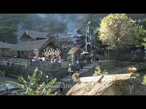 Hornbill Festival underway at the Naga heritage village, kisama