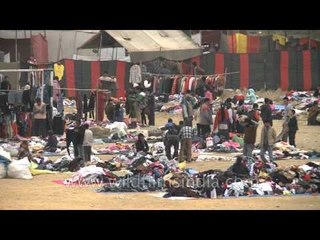 Flea market during festive winters at Senapati ground, Manipur