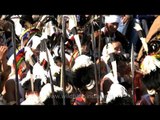 Warriors of the Naga tribes seen at the Hornbill festival, Nagaland